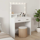 Dressing Table White 79 x 41 x 135 cm Engineered Wood 865082