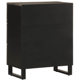 Sideboard Black 60x33x75 cm Solid Wood Mango 4017687