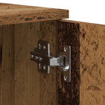 Storage Bed Frame Old wood 100 x 200 cm Engineered wood 3335187