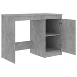 Desk Concrete Grey 140x50x76 cm Engineered Wood 3054784