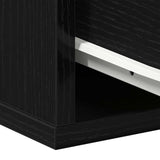 Wall-mounted Bedside Cabinet 2 pcs Black Oak 35 x 35 x 20 cm 862112