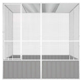 Bird Cage Grey 213.5x217.5x211.5 cm Galvanised Steel 171552