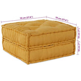 Modular Sofa 2 pcs Yellow 140 x 70 x 36 cm Fabric 3315085