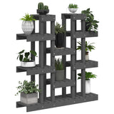 Plant Stand Grey 104.5x25x109.5 cm Solid Wood Pine 822094