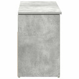 ZNTS Shoe Bench Concrete Grey 102x30.5x45 cm Engineered Wood 859139