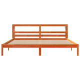 Bed Frame with Headboard without Mattress Wax Brown 180x200 cm 3305743