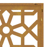 Garden Wall Decoration 105x55 cm Corten Steel Moorish Design 824477