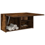 Bathroom Wall Cabinet Smoked Oak 60x25x30 cm Engineered Wood 860062