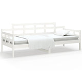 Day Bed without Mattress White Solid Wood Pine 90x190 cm Single 820338