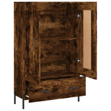Highboard Smoked Oak 69.5x31x115 cm Engineered Wood 830337