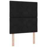 ZNTS Bed Frame Black 80x200 cm Fabric 3344762