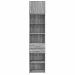Slim Storage Cabinet Grey Sonoma 50x42.5x225 cm Engineered Wood 3281313