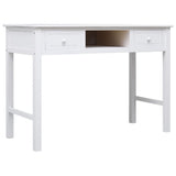 Writing Desk White 110x45x76 cm Wood 284157