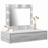 Dressing Table with Drawer Grey 83 x 40 x 70 cm Engineered Wood 865231