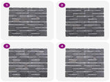 Mosaic Tiles Grey 30 x 30 cm Marble 42033526