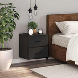 Wall-mounted Bedside Cabinet Black 40x31x39.5 cm 848724