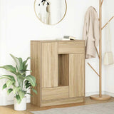 Sideboard with Drawers and Doors Sonoma Oak 73x31x90 cm 861852