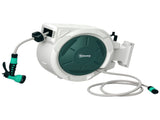 Retractable Hose Reel Wall Mounted, 202m Garden Hose Pipe Reel with Lock, Auto Rewind, 7 in 1 Spray T3398P314120