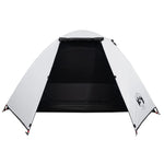 ZNTS Camping Tent Dome 2-Person White Blackout Fabric Waterproof 94326