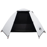 ZNTS Camping Tent Dome 2-Person White Blackout Fabric Waterproof 94326