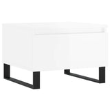 Coffee Tables 2 pcs High Gloss White 50x46x35 cm Engineered Wood 830881