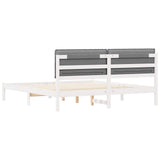Bed Frame with Upholstered Headboard Light Grey 180 x 200 cm 877823