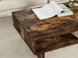 Coffee Table Smoked Oak 80 x 46 x 35 cm Engineered Wood 8000224
