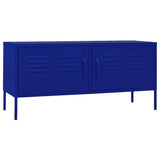 TV Cabinet Navy Blue 105x35x50 cm Steel 336226