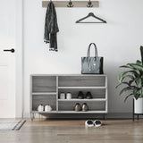 Shoe Cabinet Grey Sonoma 102x36x60 cm Engineered Wood 831418