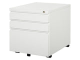 3 Drawer Filling Cabinet, Mobile Metal File Cabinet with Anti-tilt Design for Letter, A4, Legal T3398P330382