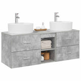 Bathroom Cabinet Set 3 pcs Concrete Grey 49.5 x 44.5 x 65 cm 3405878