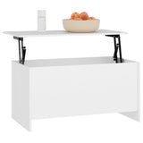 Coffee Table White 102x55.5x52.5 cm Engineered Wood 809665