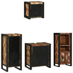 Bathroom Furniture Set 4 pcs Multicolour Solid Reclaimed Wood 3305643