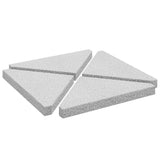 Umbrella Weight Plates 4 pcs Grey Granite Triangular 14 kg 3318585