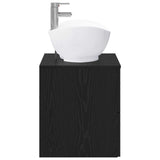 Bathroom Furniture Set Black Oak Engineered Wood 3404399