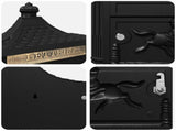 Wall Mounted Mailbox Black 40.5 x 16 x 45 cm Cast Aluminum 42023501