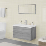 Bathroom Furniture Set Grey Sonoma Engineered Wood 3120349