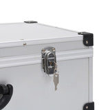 CD Case for 80 CDs Aluminium ABS Silver 91854
