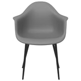 Dining Chairs 2 pcs Grey PP 338079