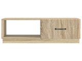 Coffee Table Sonoma Oak 90 x 50 x 37 cm Engineered Wood 895417