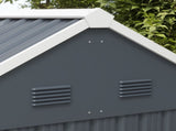 7 x 6ft Galvanised Garden Shed, with Latch - Dark Grey T3398P325234