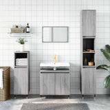 Bathroom Cabinet Grey Sonoma 58x33x60 cm Engineered Wood 831578