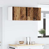 Hanging Cabinet 2 pcs Old Wood and White 50 x 31 x 40 cm 884159