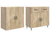 Cabinet Set 2 pcs Sonoma Oak 66 x 34.5 x 89.5 cm 3416666