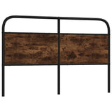 Replace Headboard Smoked Oak 150 cm Steel and Engineered Wood 4100243