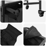 Laundry Basket 2 Compartments with Wheels Grey Sonoma 859098