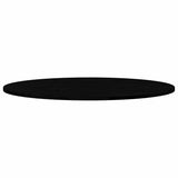 Table Top Dark Brown 100x50x2 cm Solid Wood Oak Oval 4009054