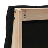 Upholstered Headboard Black 75 cm Solid Pine Wood 879206