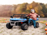 12V 2 Seater Kids Electric Ride-On Car with Electric Bucket, Remote Control - Blue T3398P422366