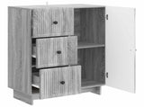 Sideboard Grey Sonoma 66 x 34.5 x 90 cm Engineered Wood 893941